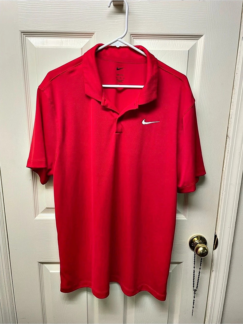 Red Nike Dri-FIT Short-Sleeve Golf Polo Shirt Size XL